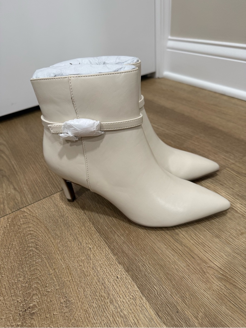 Anne Klein Ankle Boots Women's Margie Bone Sz.8 Medium New